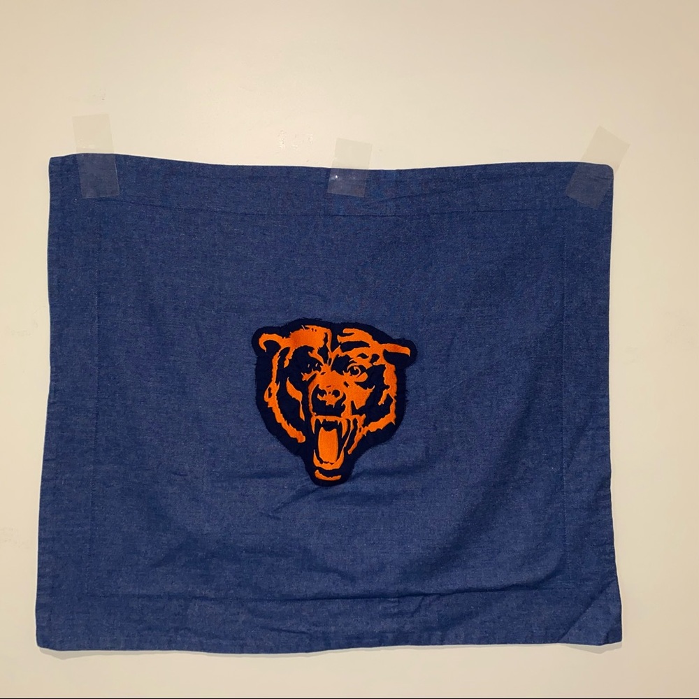 Chicago Bears Bear Logo Blue Jeans Banner 28”x25”